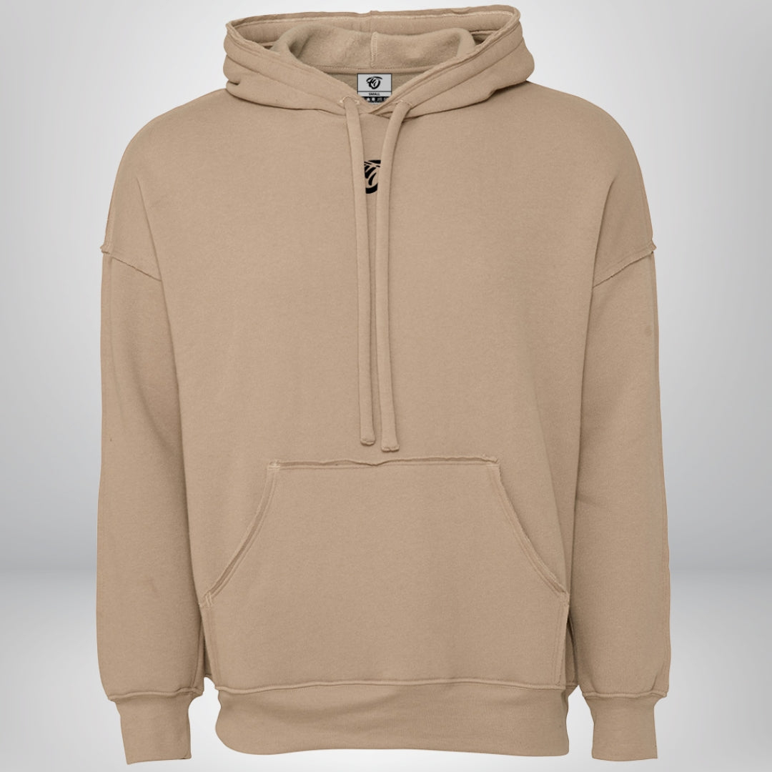Flydoh Oversized Raw Hem Hoodie