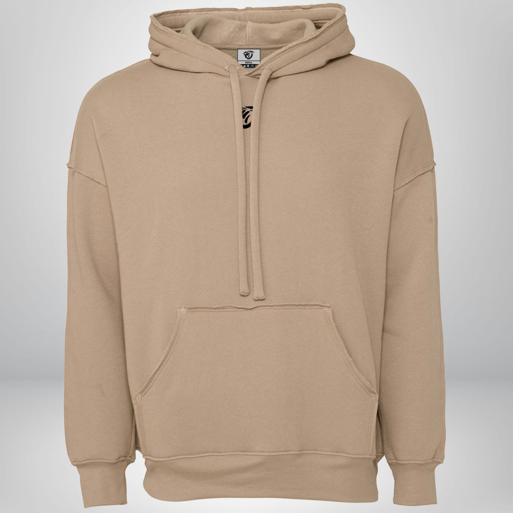 Flydoh Oversized Raw Hem Hoodie