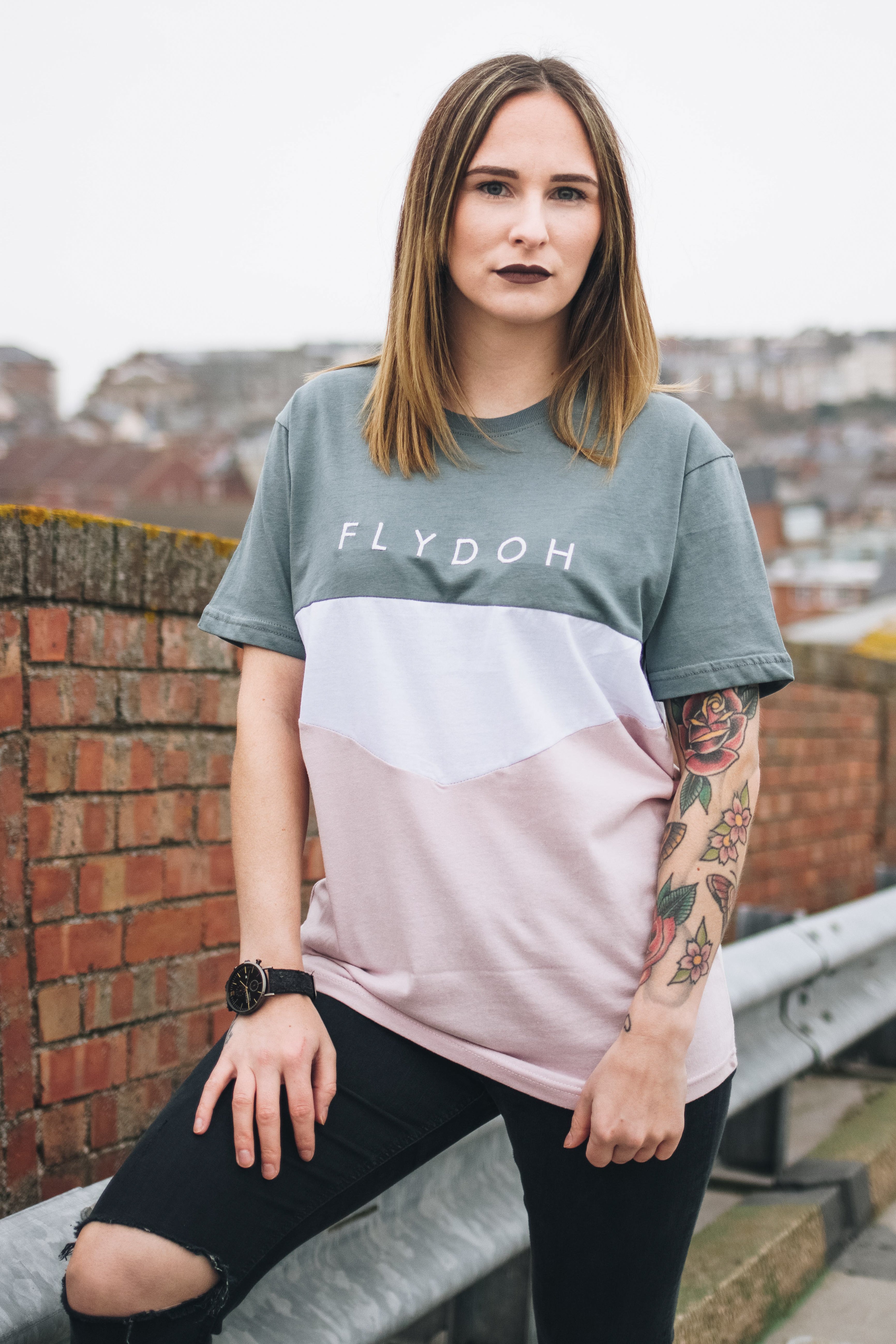Flydoh Womens Pastel Oversized T-Shirt - FLYDOH