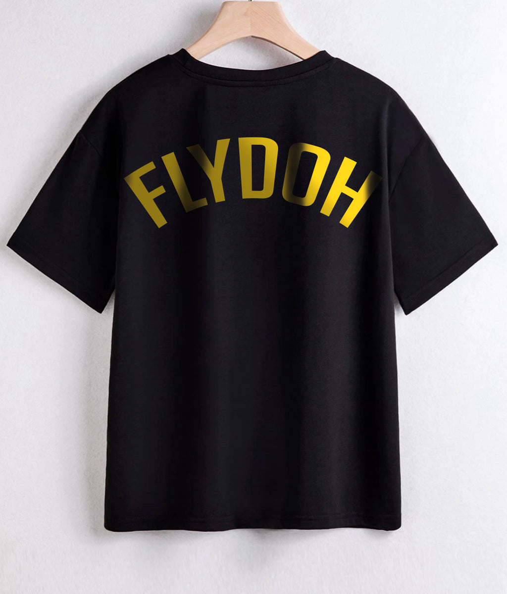 Flydoh Women's Boxy Gold Print Tee